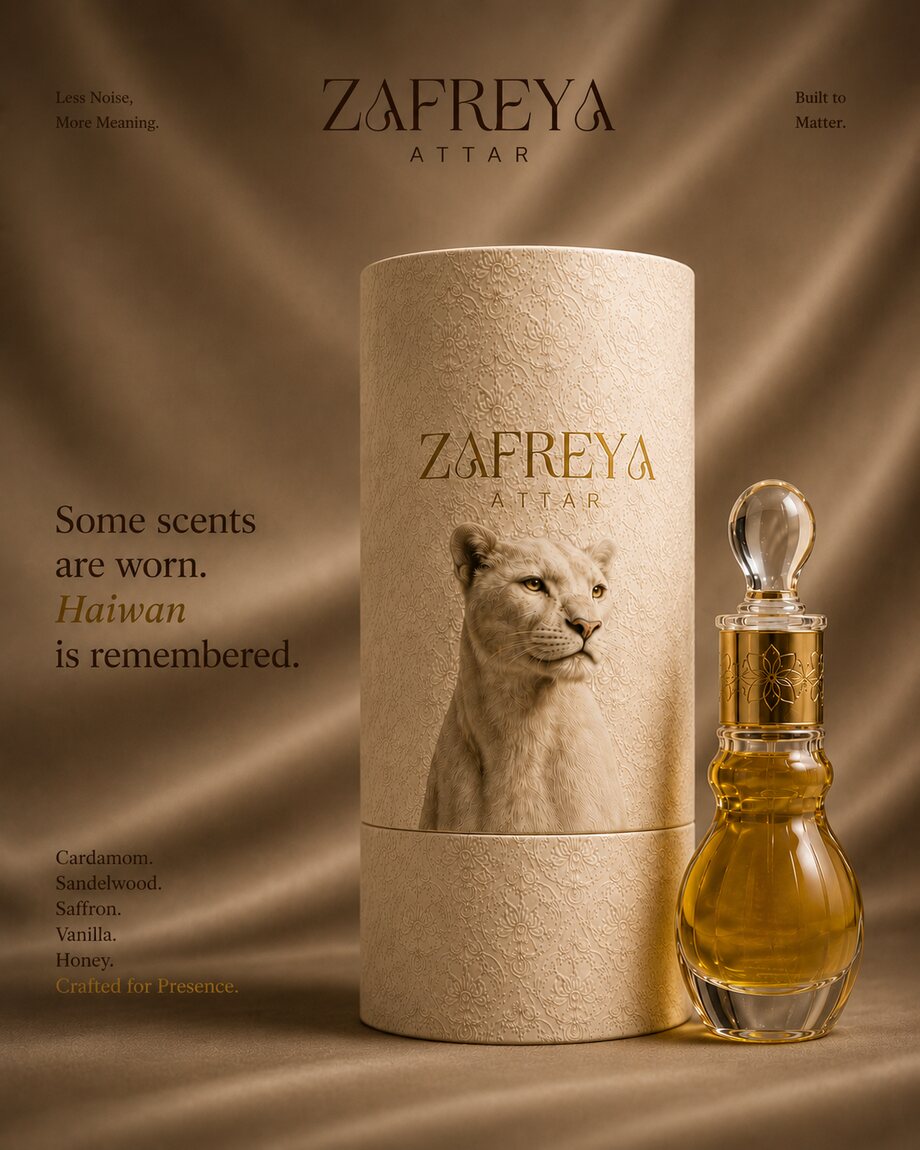 Haiwan attar — alcohol-free perfume oil