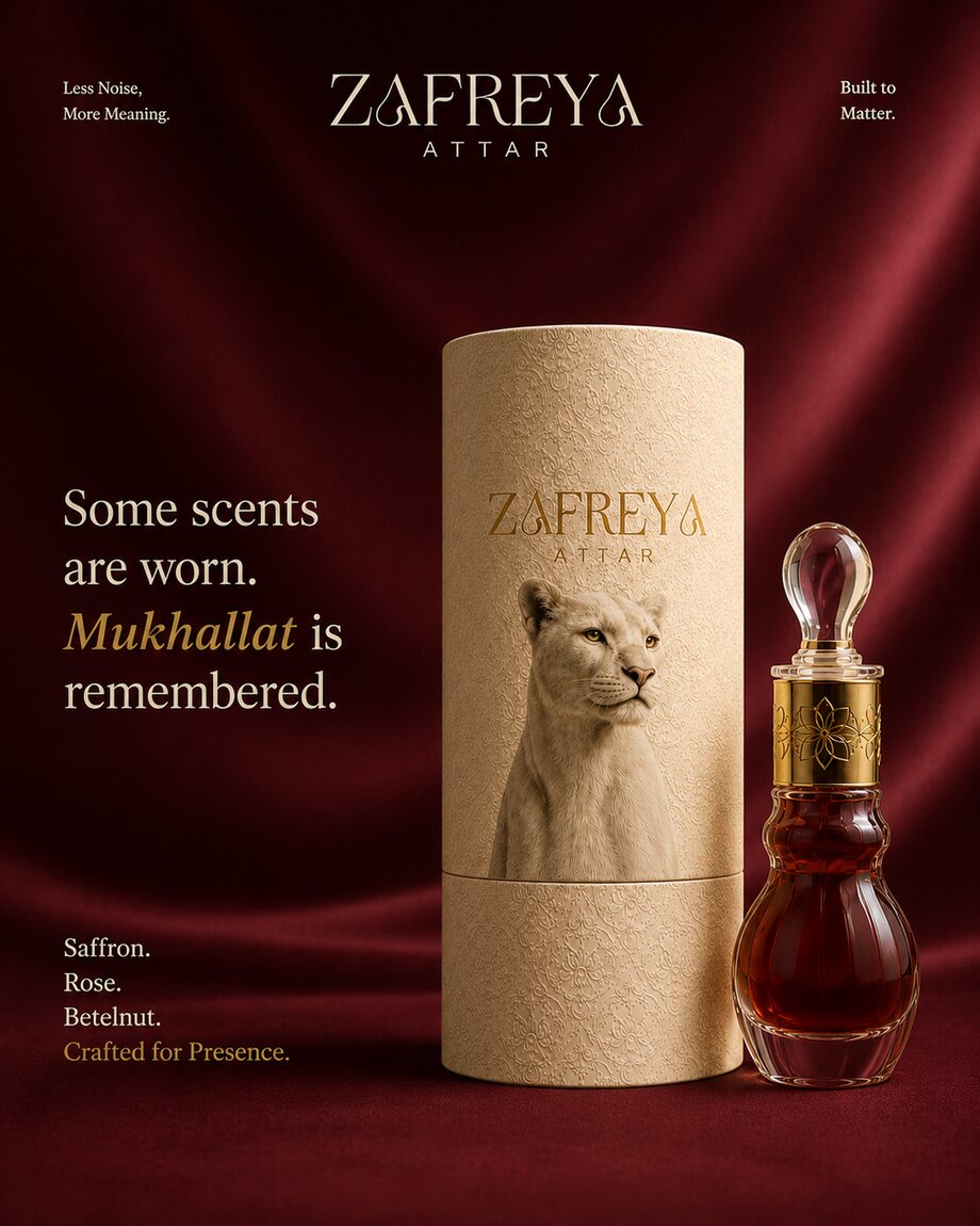 Mukhallat attar — alcohol-free perfume oil
